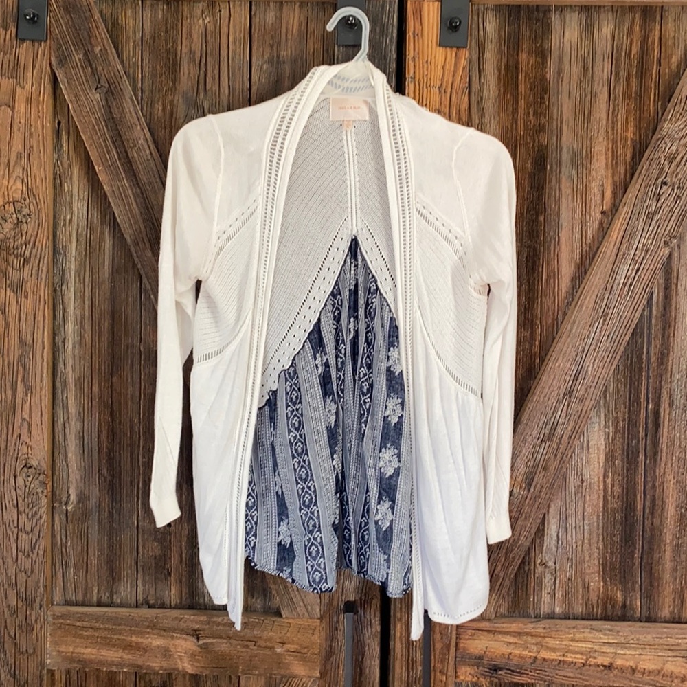 Open front decorative cardigan